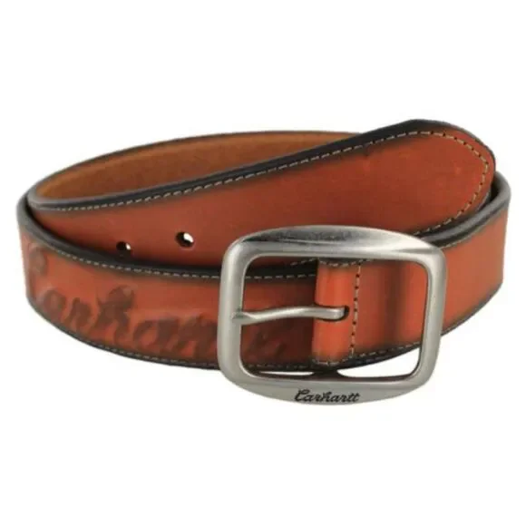 NWT Carhartt Women’s Leather Belt Saddle Leather Classic Belt | Mother main image 3